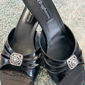 Brighton Keira Black Kitten Heel Sandal 8M